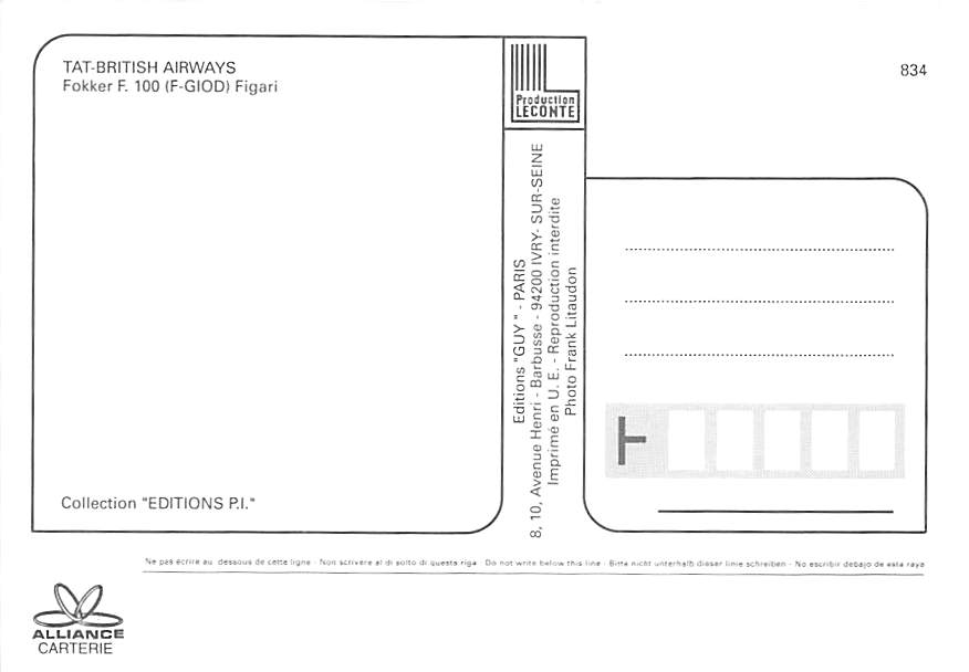 Fokker F100, British Airways