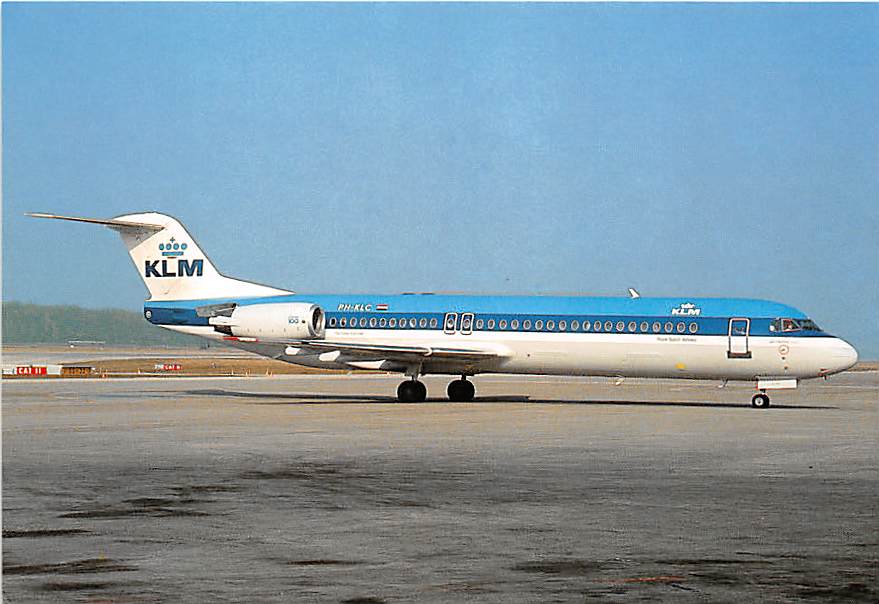 Fokker F100, KLM