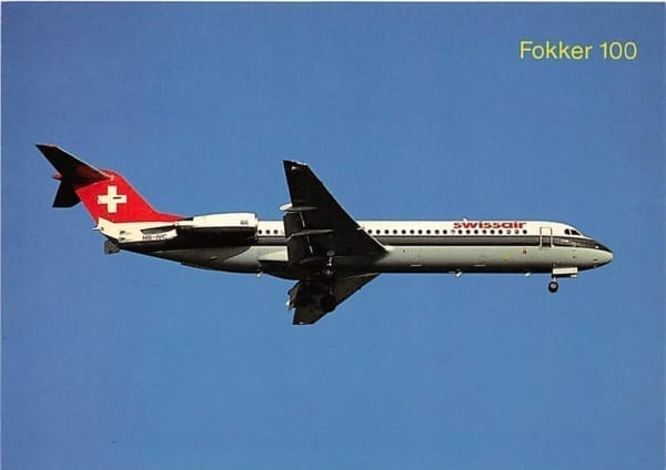 Fokker F100, "Chur" der Swissair