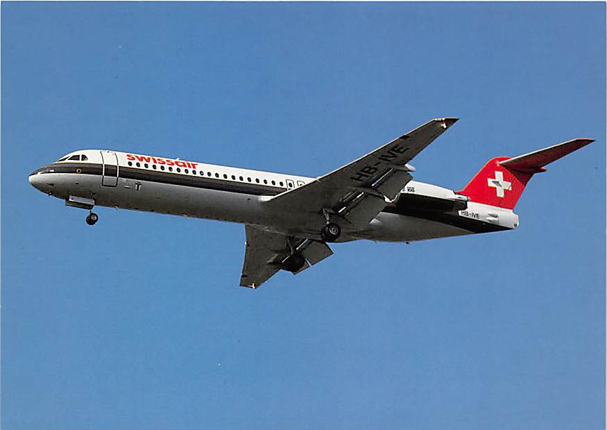 Fokker F100, Swissair