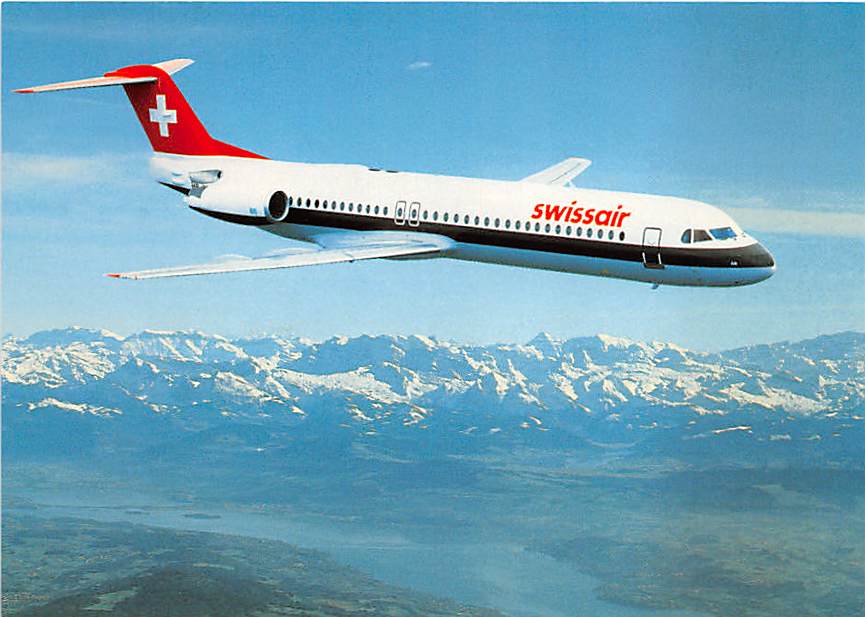 Fokker F100, Swissair
