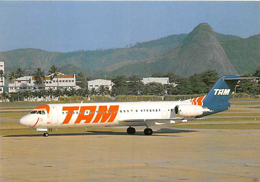 Fokker F100, Tam Brazil, Rio de Janeiro SDU Airport