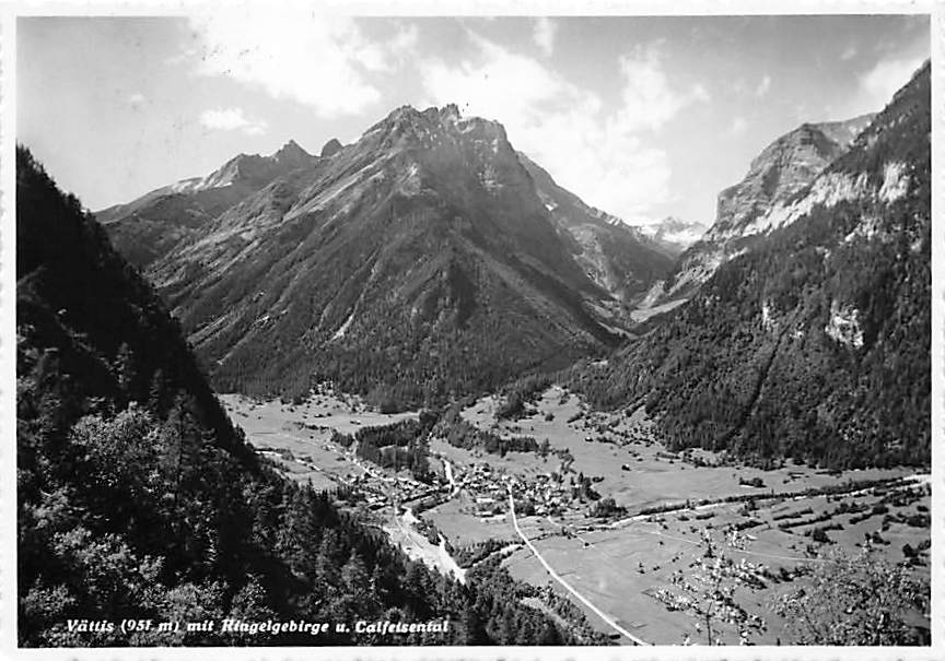 Vättis, mit Ringelgebirge und Calfeisental