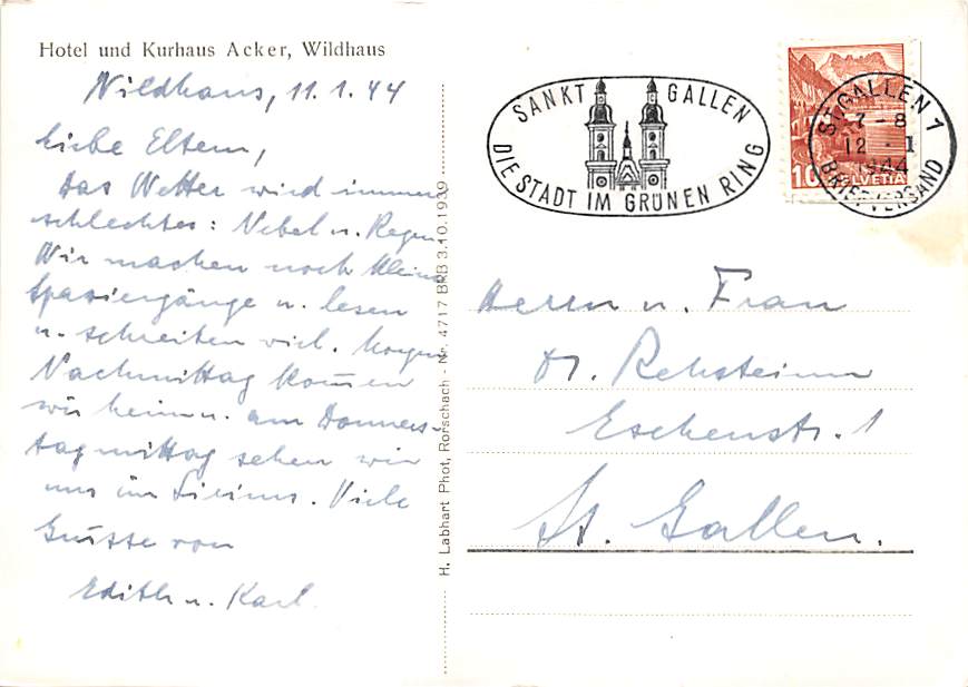 Wildhaus, Hotel und Kurhaus Acker