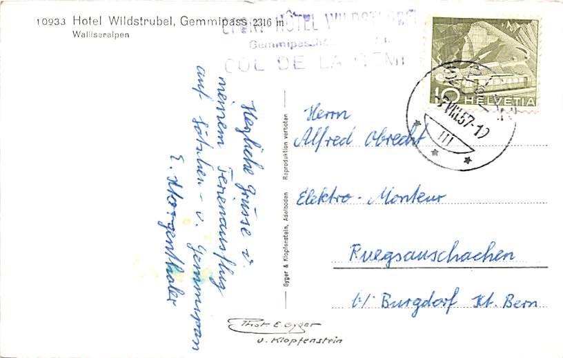 Gemmipass, Hotel Wildstrubel