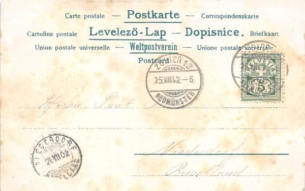 Zürich, Fraumünster, Stadthaus und Post