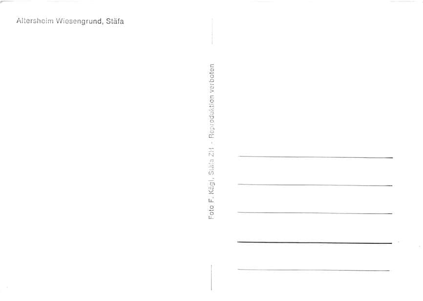 Stäfa, Altersheim Wiesengrund