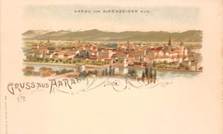Aarau, Gruss aus Aarau, vom Alpenzeiger aus