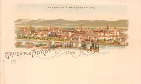 Aarau, Gruss aus Aarau, vom Alpenzeiger aus