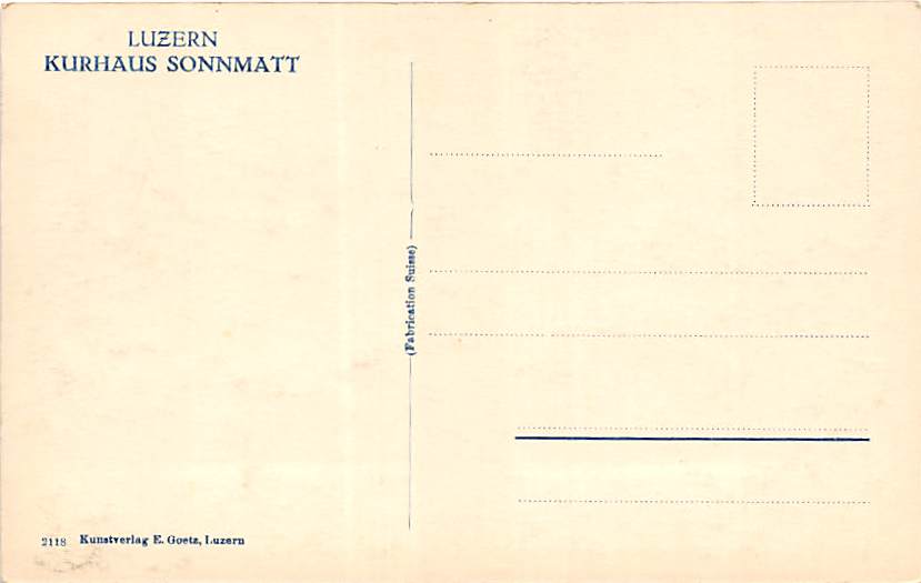 Luzern, Kurhaus Sonnmatt