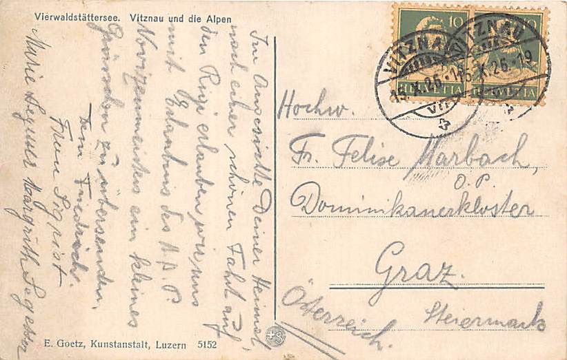 Vitznau, mit den Alpen