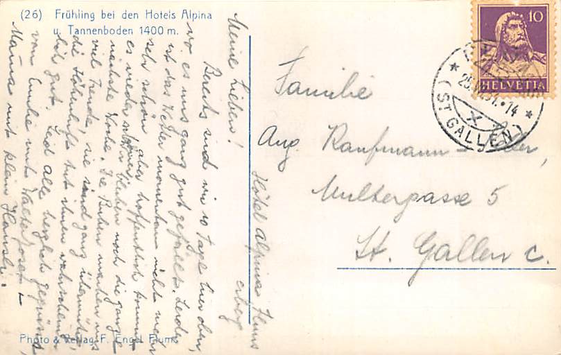 Tannenboden, Hotels Alpina