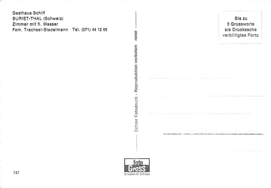 Thal, Buriet, Gasthaus Schiff