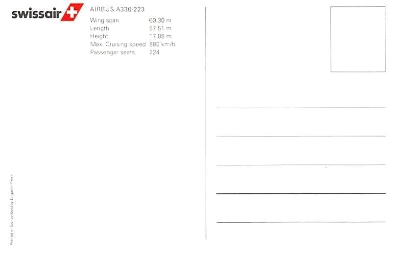 Airbus A330-223, Swissair
