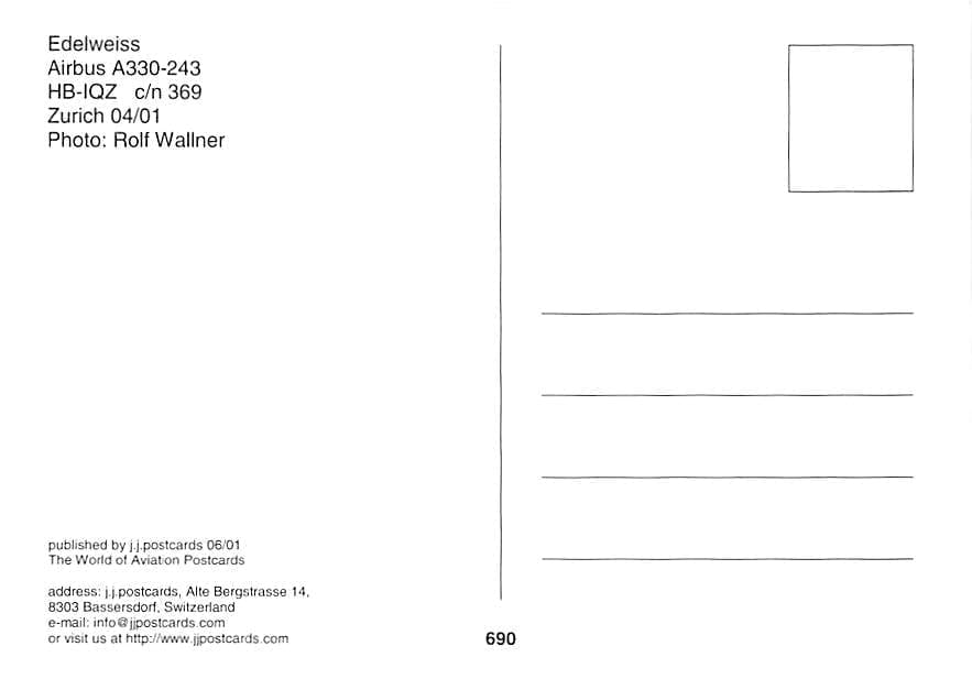 Airbus A330-243, Edelweiss