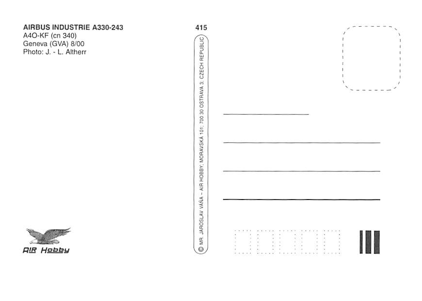 Airbus A330-243, Gulf Air