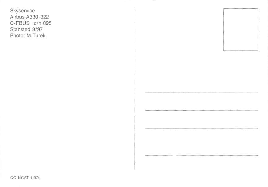 Airbus A330-322, Skyservice