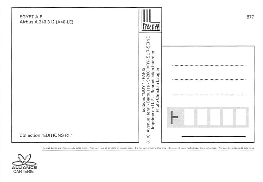 Airbus A340-312, Egypt Air