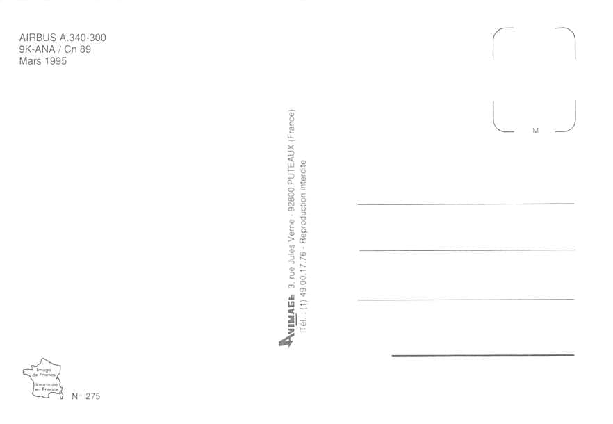 Airbus A340-300, Kuwait Airways