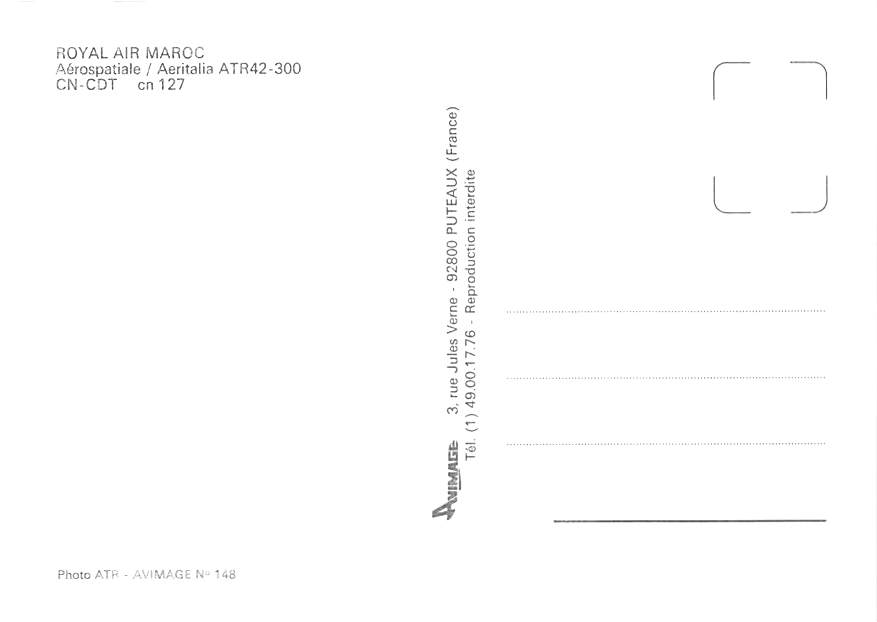 ATR42-300, Royal Air Maroc