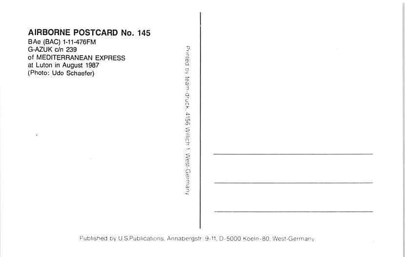BAC 1-11, Mediterranean Express