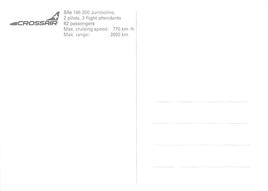 BAe 146-200, Crossair