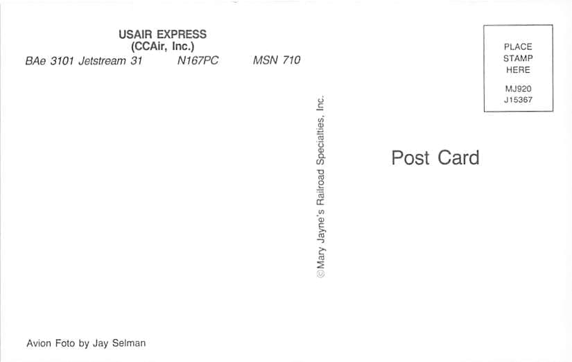 BAe Jetstream 31, USAir Express