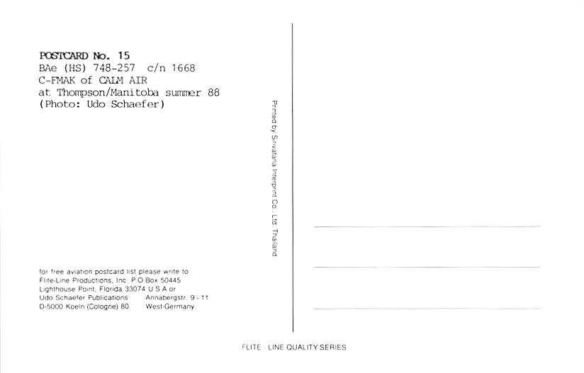 BAe HS-748, Calm Air