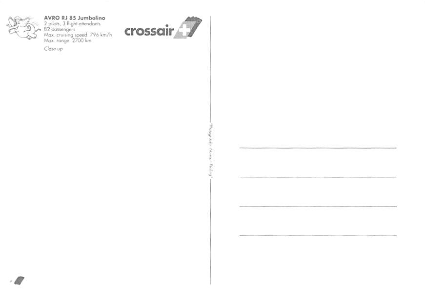 BAe Avro RJ-85, Crossair