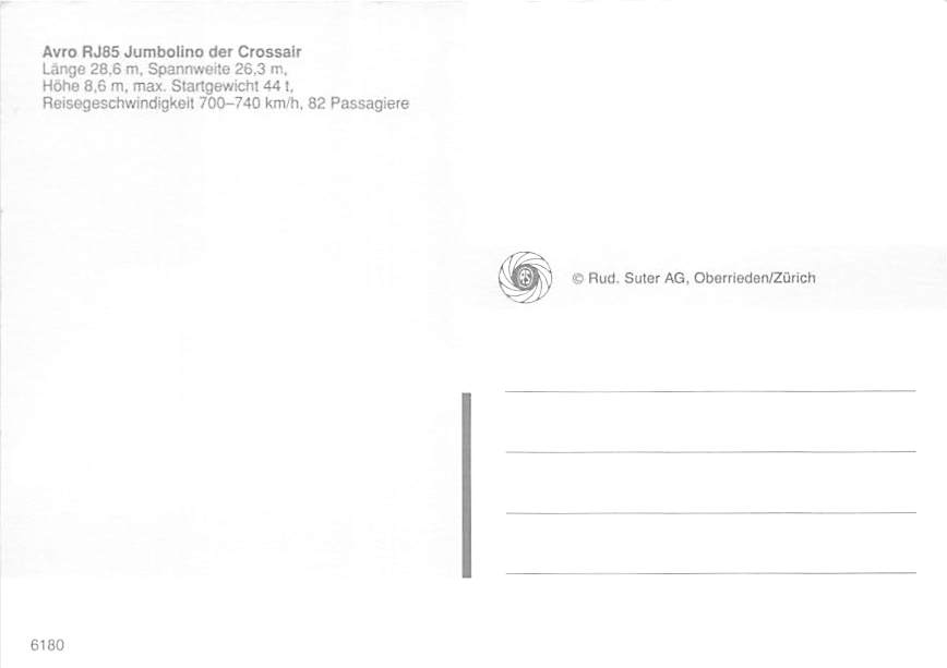 BAe Avro RJ-85, Crossair