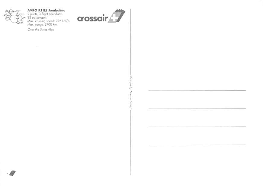 BAe Avro RJ-85, Crossair