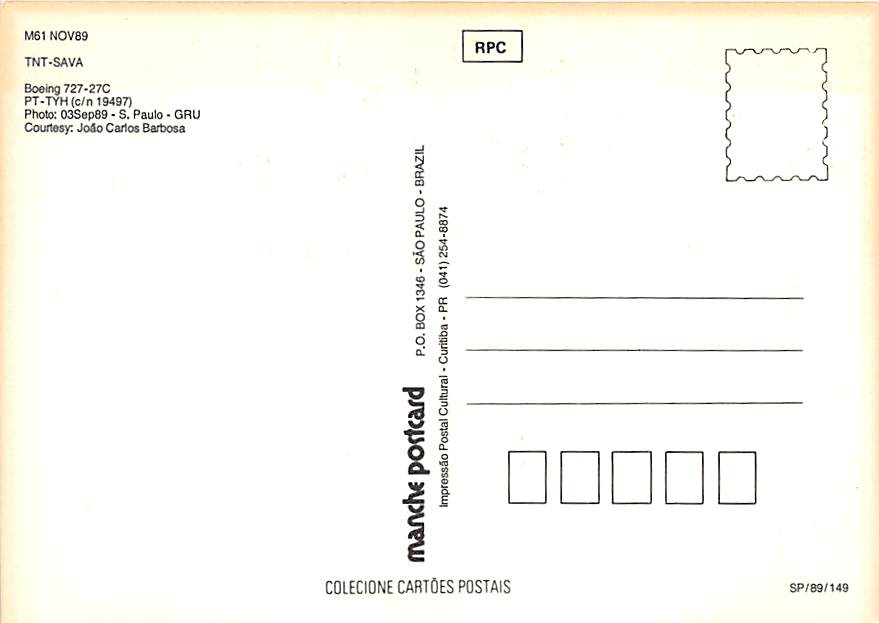 Boeing 727, TNT Sava