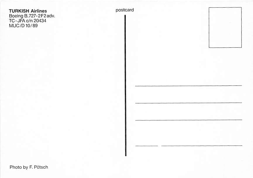 Boeing 727, Turkish Airlines