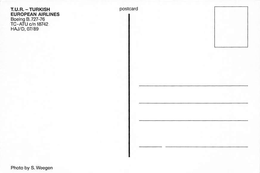 Boeing 727, Turkish European Airlines