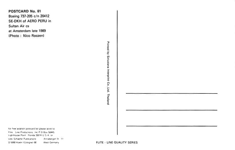 Boeing 737, Aero Peru