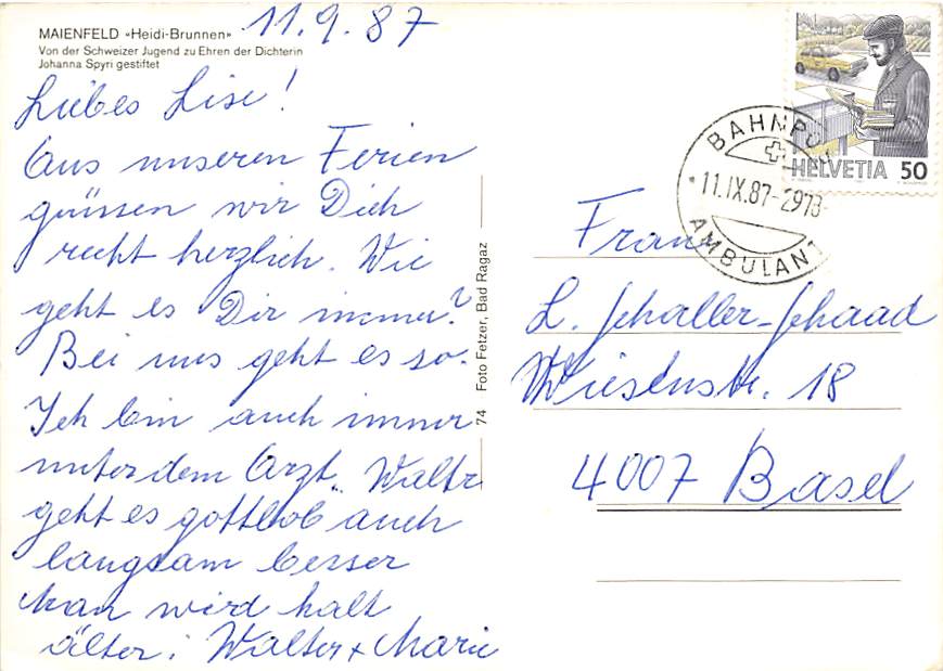 GR - Maienfeld, Heidi Brunnen