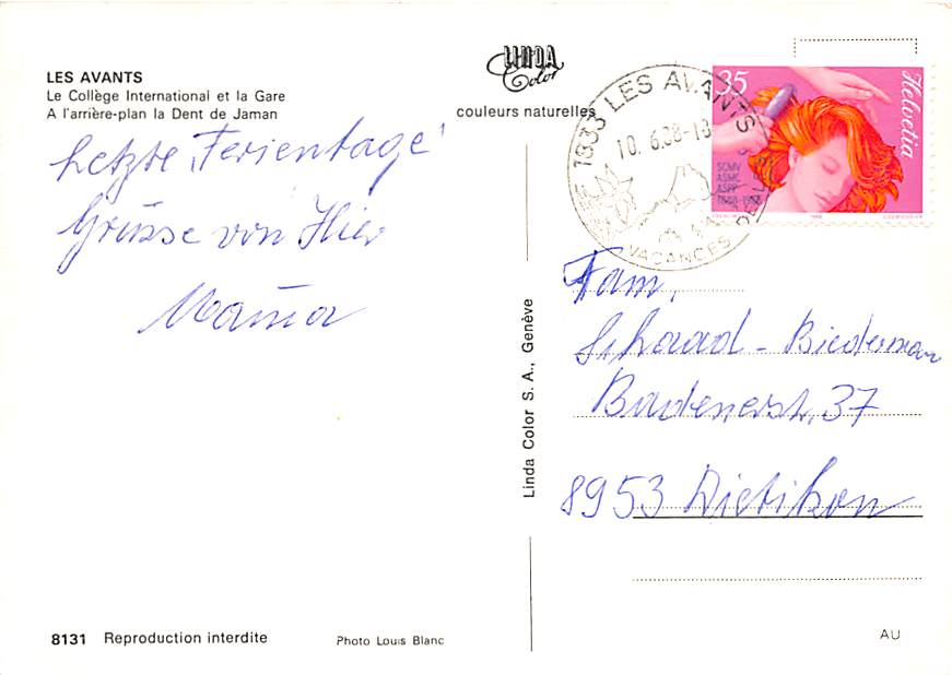 VD - Les Avants, Le College International et la Gare