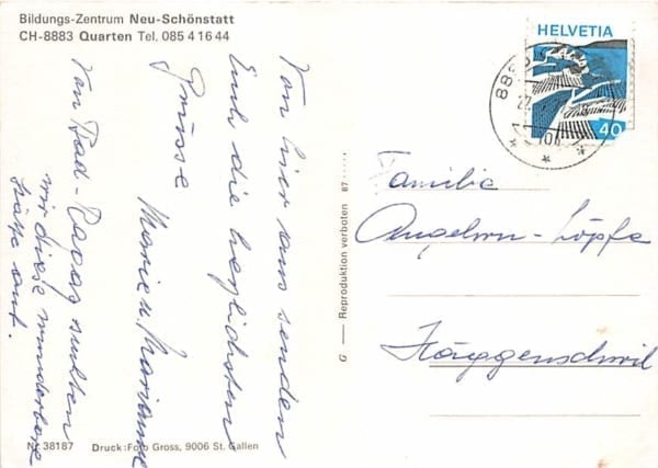 SG - Quarten, Bildungs-Zentrum Neu-Schönmatt