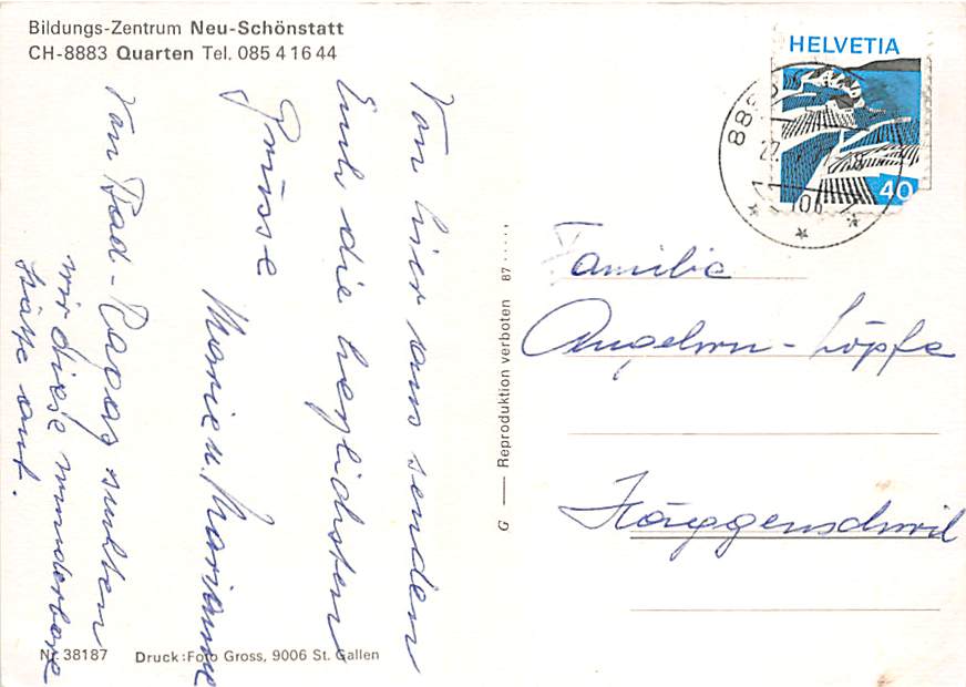 SG - Quarten, Bildungs-Zentrum Neu-Schönmatt