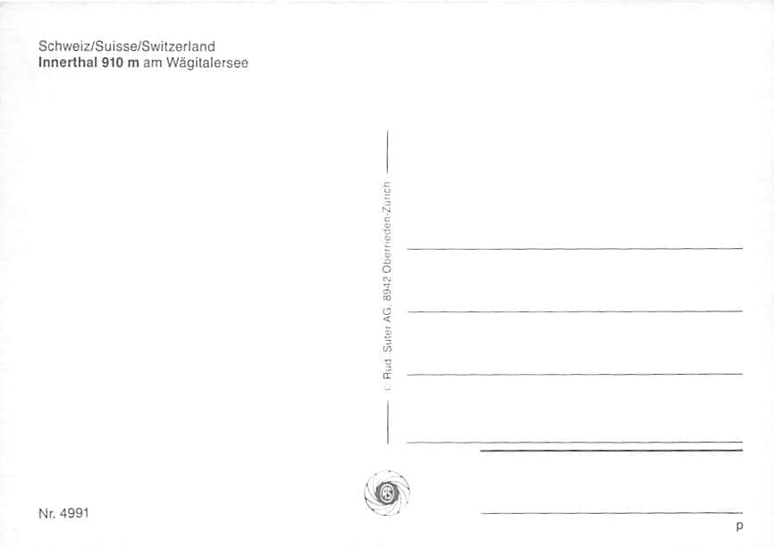 SZ - Wägitalersee, Innerthal