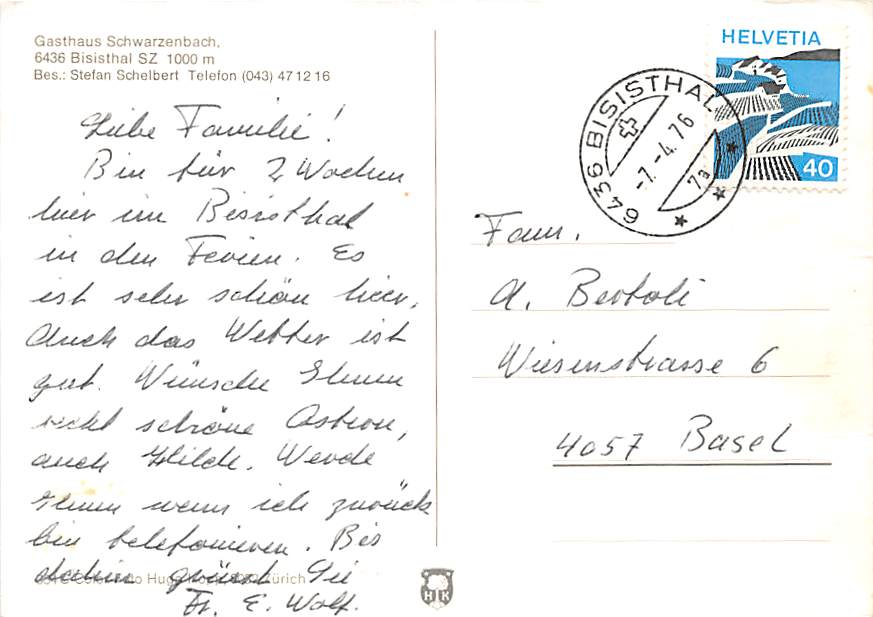 SZ - Bisisthal, Glattalp, Waldisee