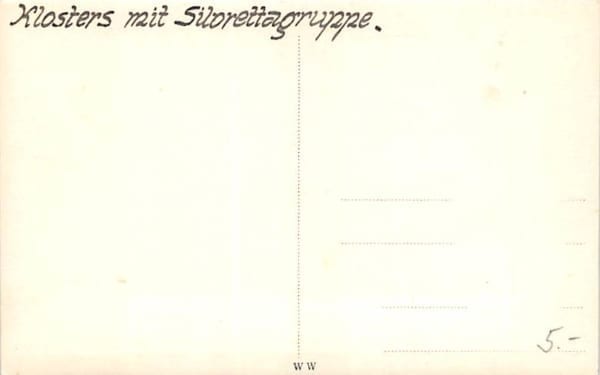 Klosters, mit Silvrettagruppe