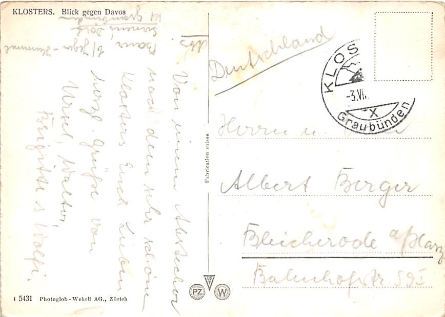 Klosters, Blick gegen Davos