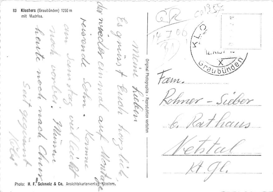 Klosters, mit Madrisa