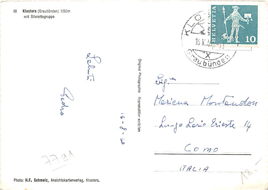 Klosters, mit Silvrettagruppe