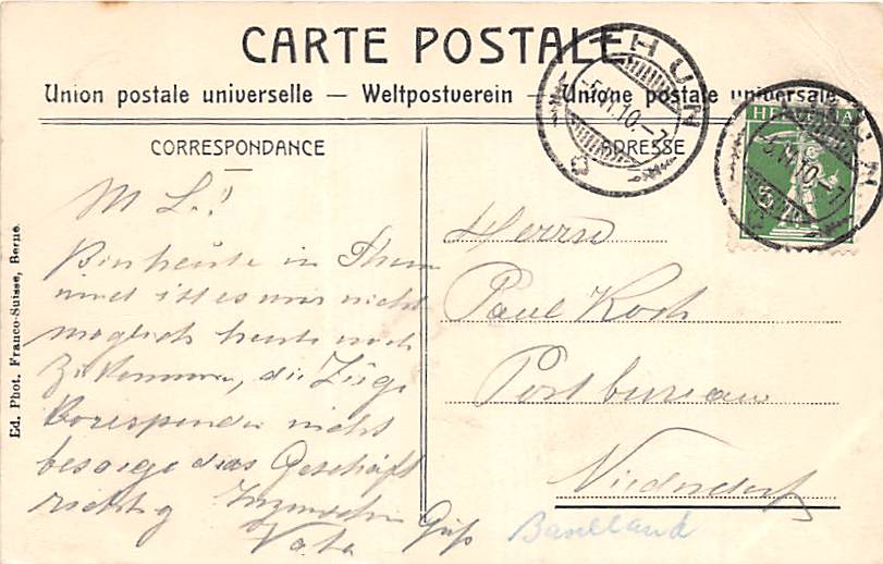 Thun, Totalansicht vom Thunerhof gesehen