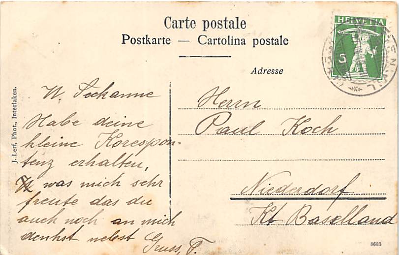 Wattenwil, Gruss von Wattenwil