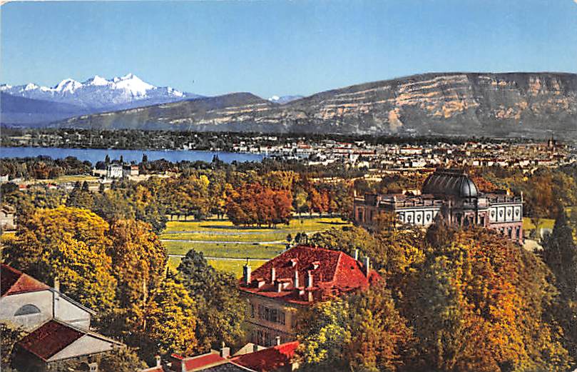 Genf, et le Mont Blanc