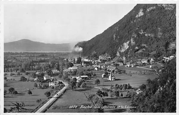 Roche, vue generale et le Leman