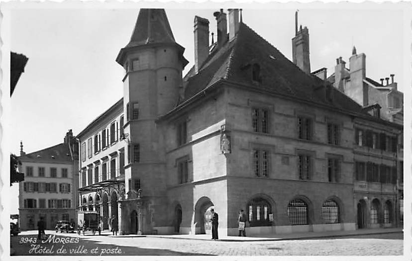 Morges, Hotel de ville et poste